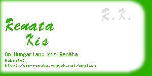 renata kis business card